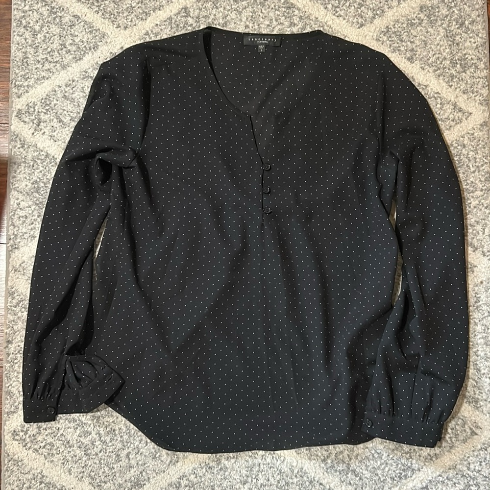 Sanctuary Clothing Womens Polka Dot Blouse